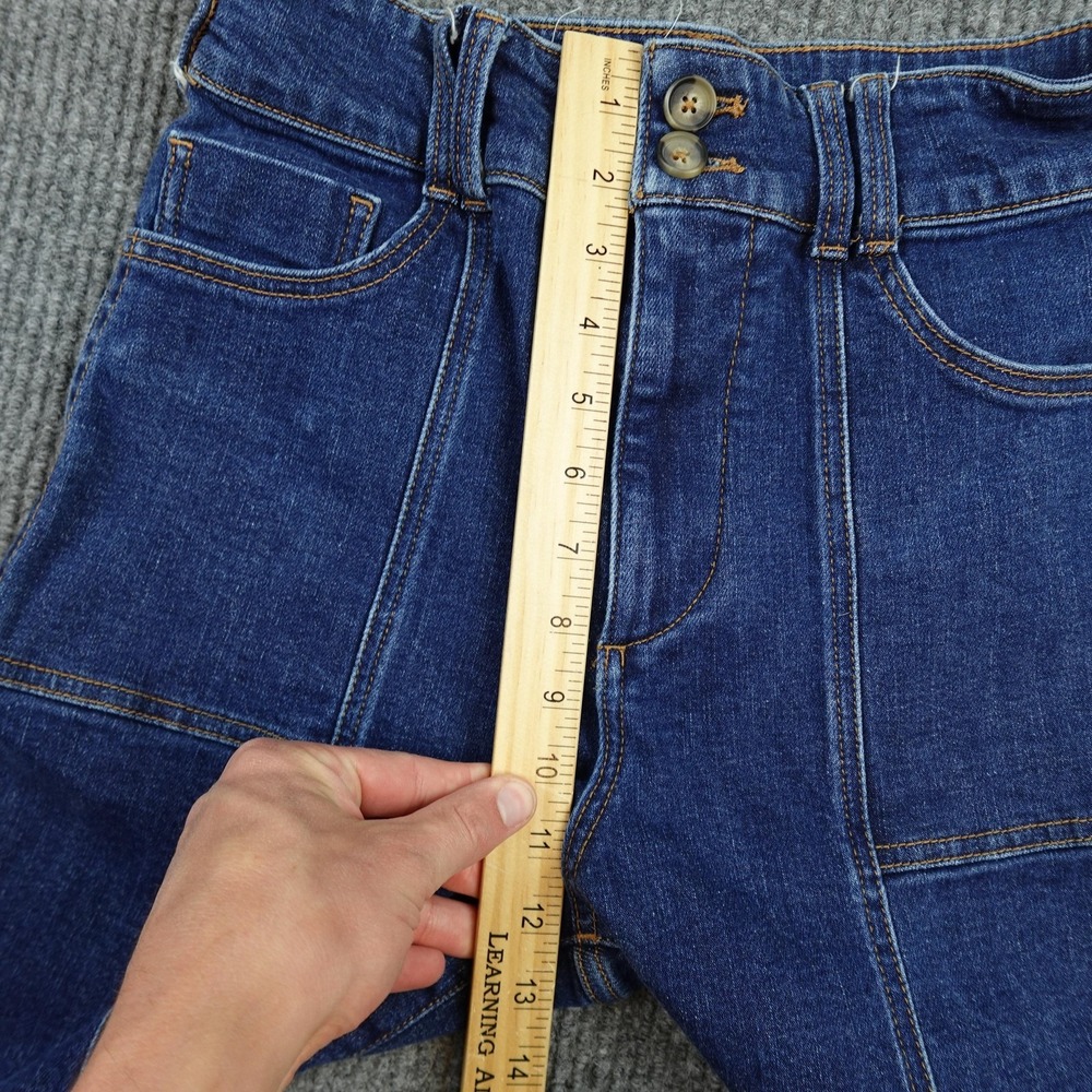 Anthropologie Pilcro The Skipper Jeans Womens 29 Blue High Rise Wide Leg - Picture 9 of 11